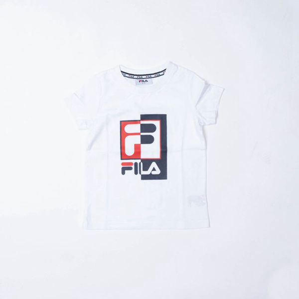 Fila Archie Boy's T-Shirts - White,NZ 12-59072